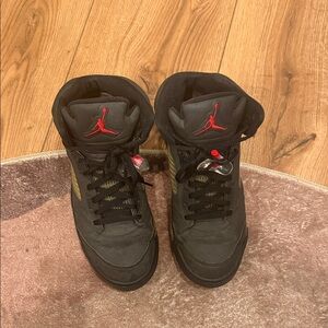 Jordan Retro 5 Raging Bull Black Size 11